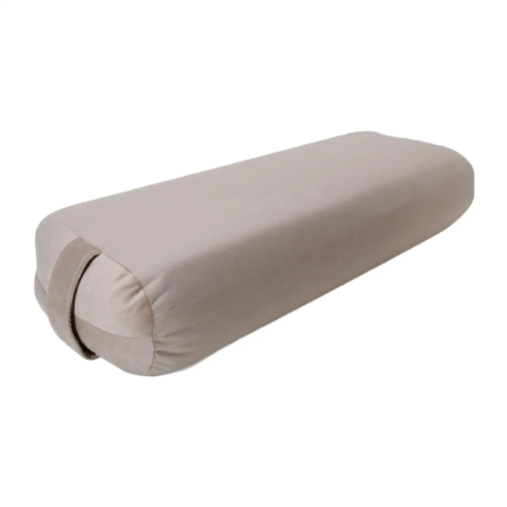 Yoga Bolster Pillow High Elastic Removable Cover with Carry Handle Pillow Meditation Cushion for Legs Restorative Yoga