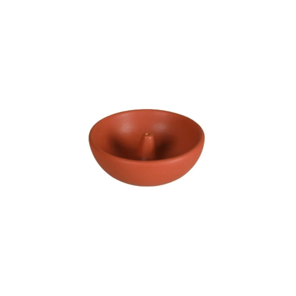 Spiritual Practice Retro Incense Holder Zen Style Sturdy Incense Stick Burner Ceramic Round Agarwood Tray Yoga