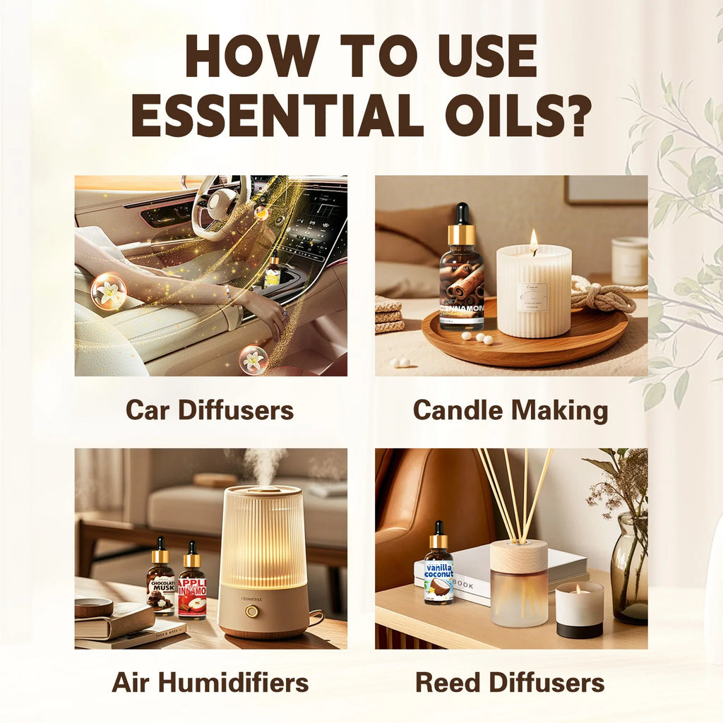 30ml Vanilla Fragrance Oils For Diffusers Candles Making Gift To Friends Warm Scent Humidifier