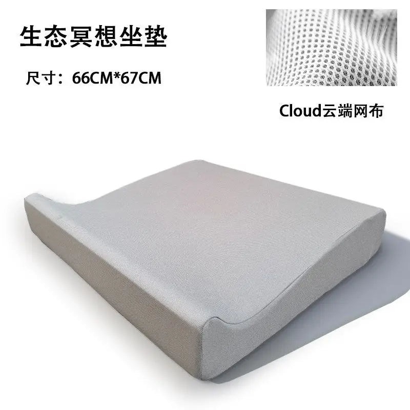 Dark Gray Ergonomic Meditation Cushion Non-Slip Breathable Yoga Seat Pillow for Home Office Practice Adults