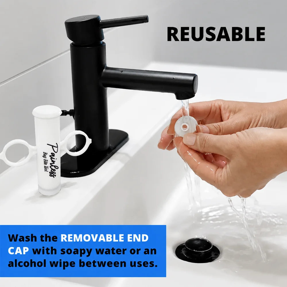 Negative-pressure suction device—for mosquito bites and bee stings naturally relieves discomfort caused by bites; chemical-free.