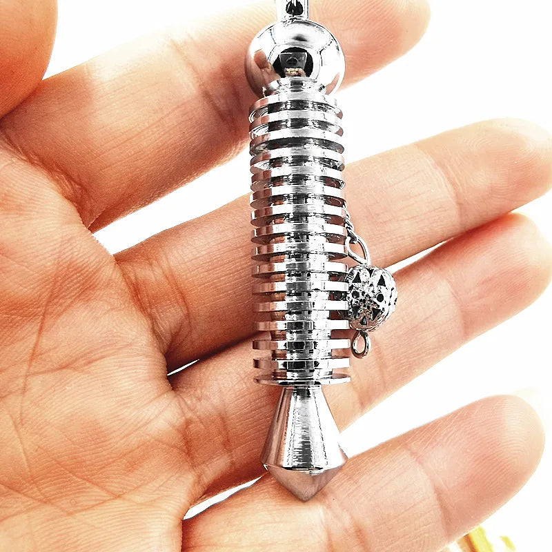 Wholesale, Metal Pendulum For Dowsing Divination Healing Spiritual Wicca Women Men Amulet Screw Shape Pendule Radiestesia Charm
