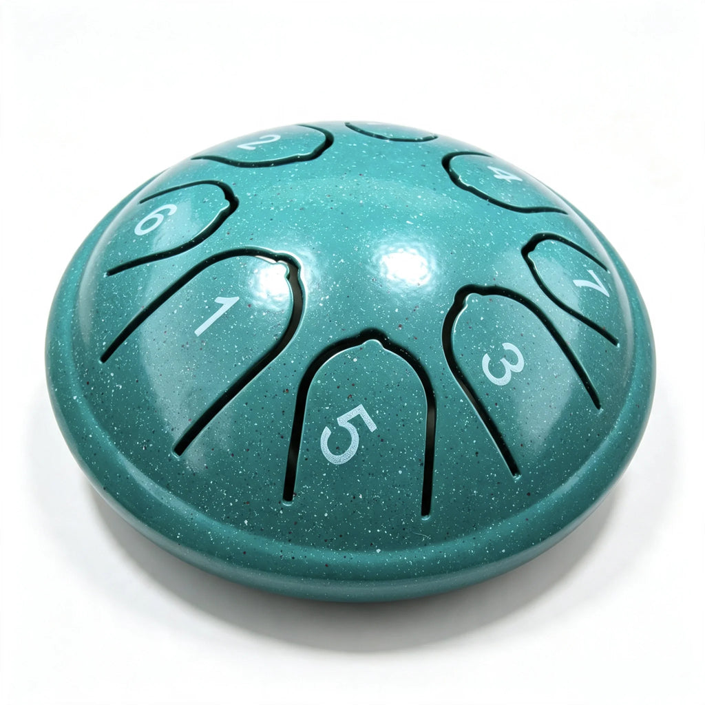 Miwayer 8 Tone 4.5 Inch Steel Tongue Drum Mini Handpan with Mallets Portable Meditation Percussion Instrument