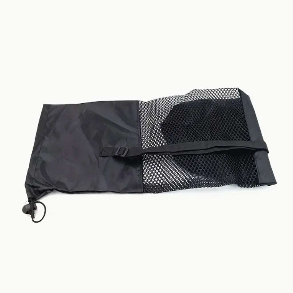1 Breathable Yoga Mat Storage Mesh Bag - Durable Oxford Fabric, Black with Shoulder Strap, Perfect for Everyday Use and Fitness