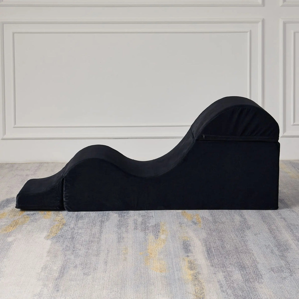 Ergonomic Convertible Yoga Chair for Adults with Foam Lounge, Waist Pillow and Washable Cover, Includes Side Pouch