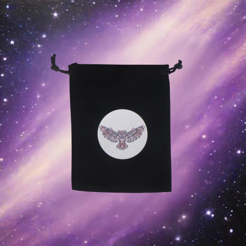 1Piece 12x18cm Black Velvet Tarots Bag Cards Storage Runes Constellation Witch Divination Accessories Jewelry Dice Pouch