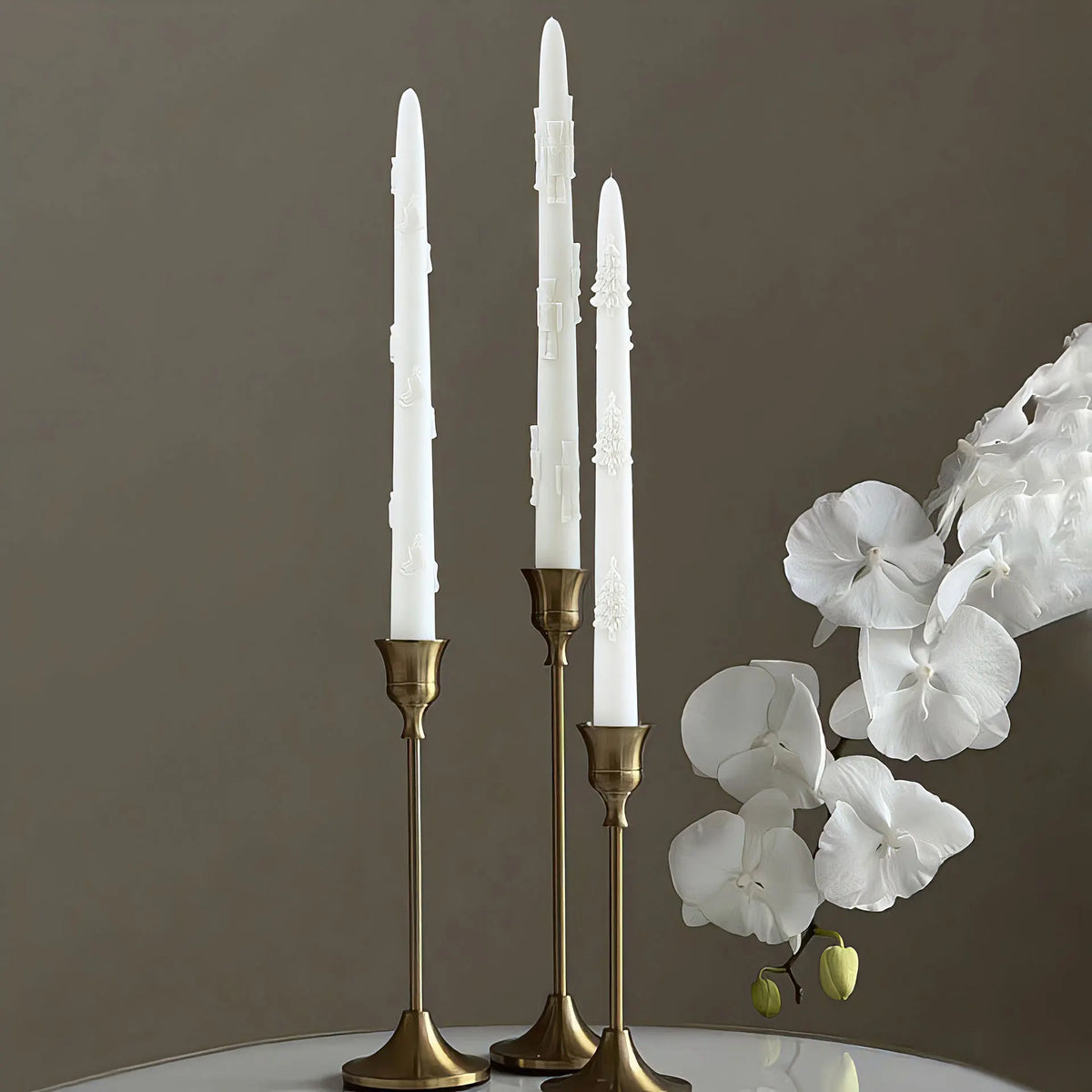 Christmas Long Candle Silicone Mold DIY Aroma Wax Stick Xmas Holiday Home Decor Gift Craft