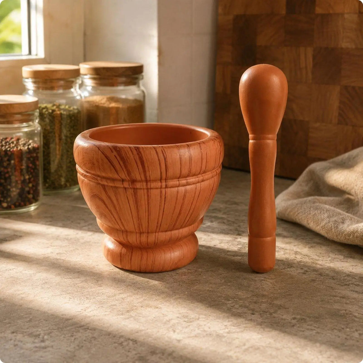 Garlic Grinder Manual Spice Garlic Mortar Pestle for Pepper Herbs Grinding Kitchen Tool