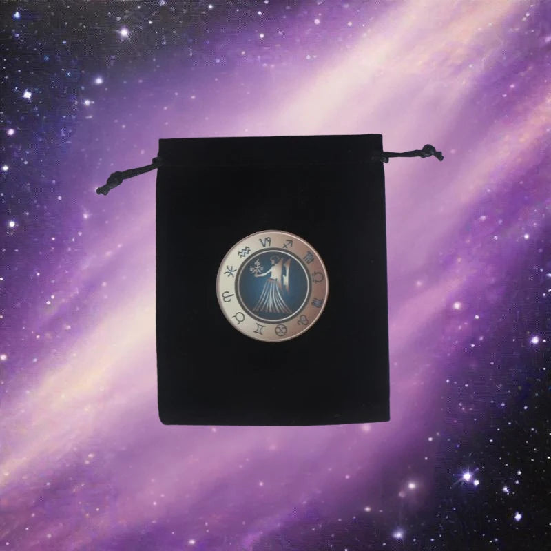1Piece 12x18cm Black Velvet Tarots Bag Cards Storage Runes Constellation Witch Divination Accessories Jewelry Dice Pouch