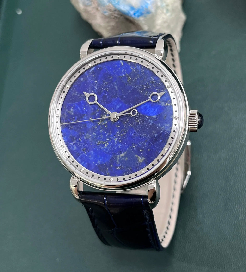 Automatic Mechanical Watch Men's S2488HUASUO Watch Natural Lapis Lazuli Limited Edition Waterproof