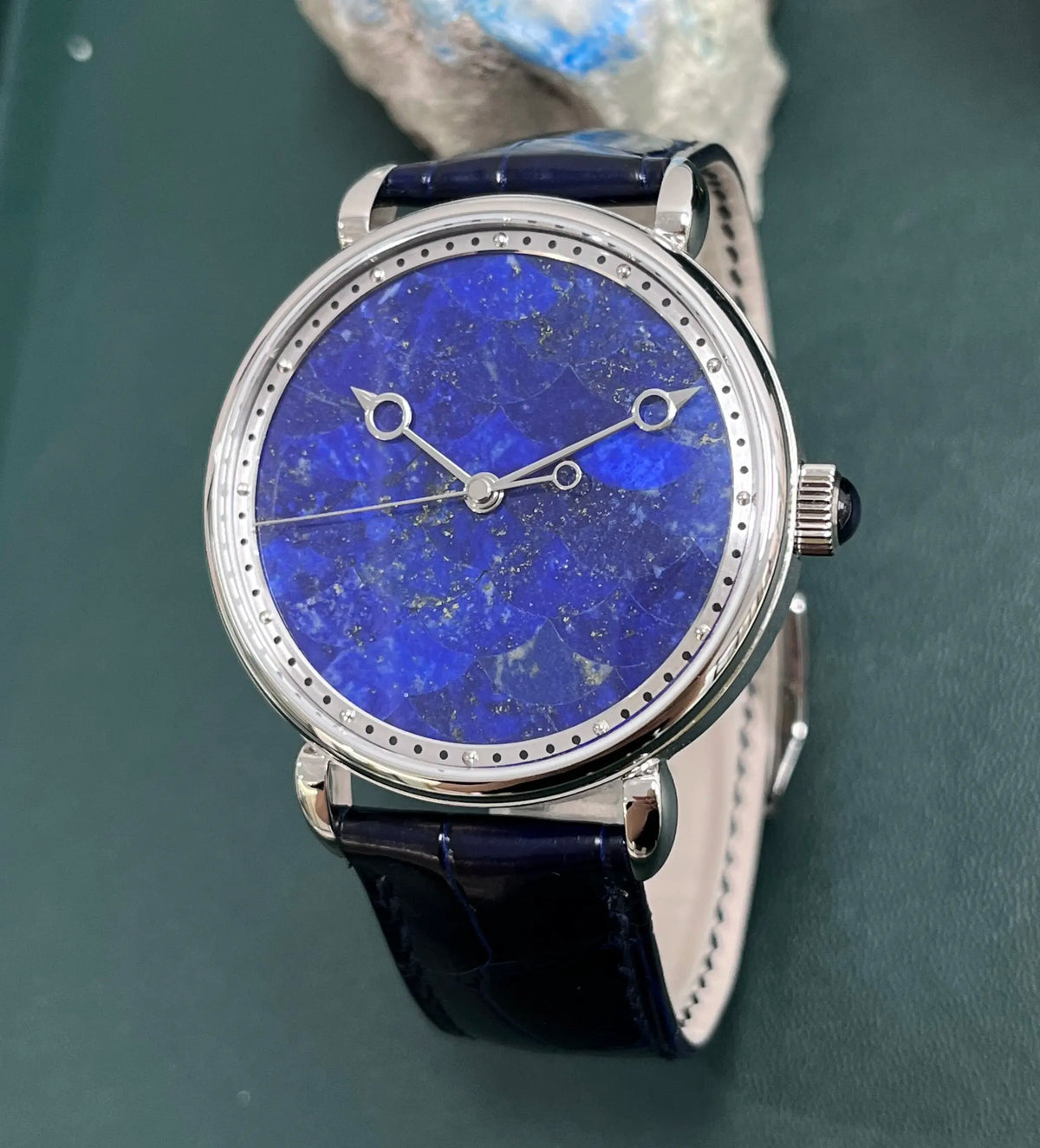 Automatic Mechanical Watch Men's S2488HUASUO Watch Natural Lapis Lazuli Limited Edition Waterproof