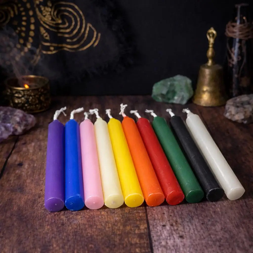 12 Pack Colored Spell Candles for Rituals Essential Witchy Things for Altar Supplies Pagan Altar Decor Taper Candles
