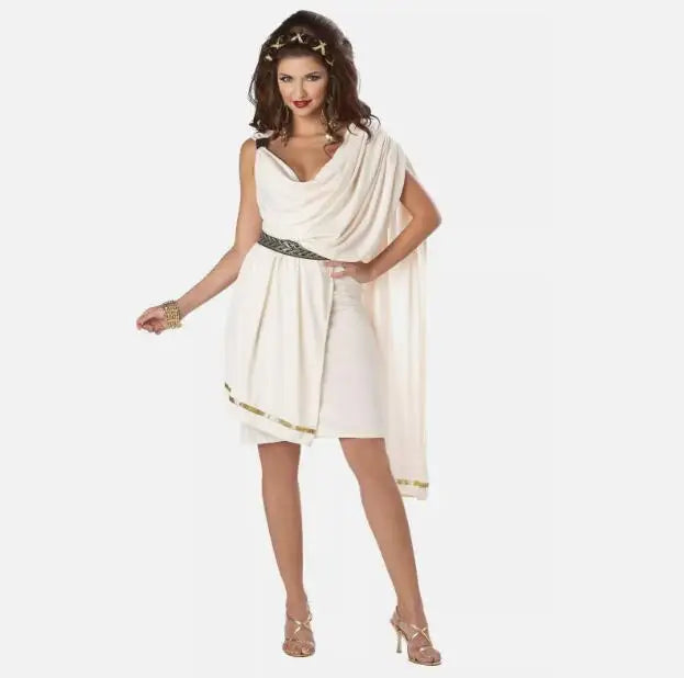 2024 Men - Adult Roman Halloween Dionysus Costume With Leather Wristband King Gladiator Clothing Suit
