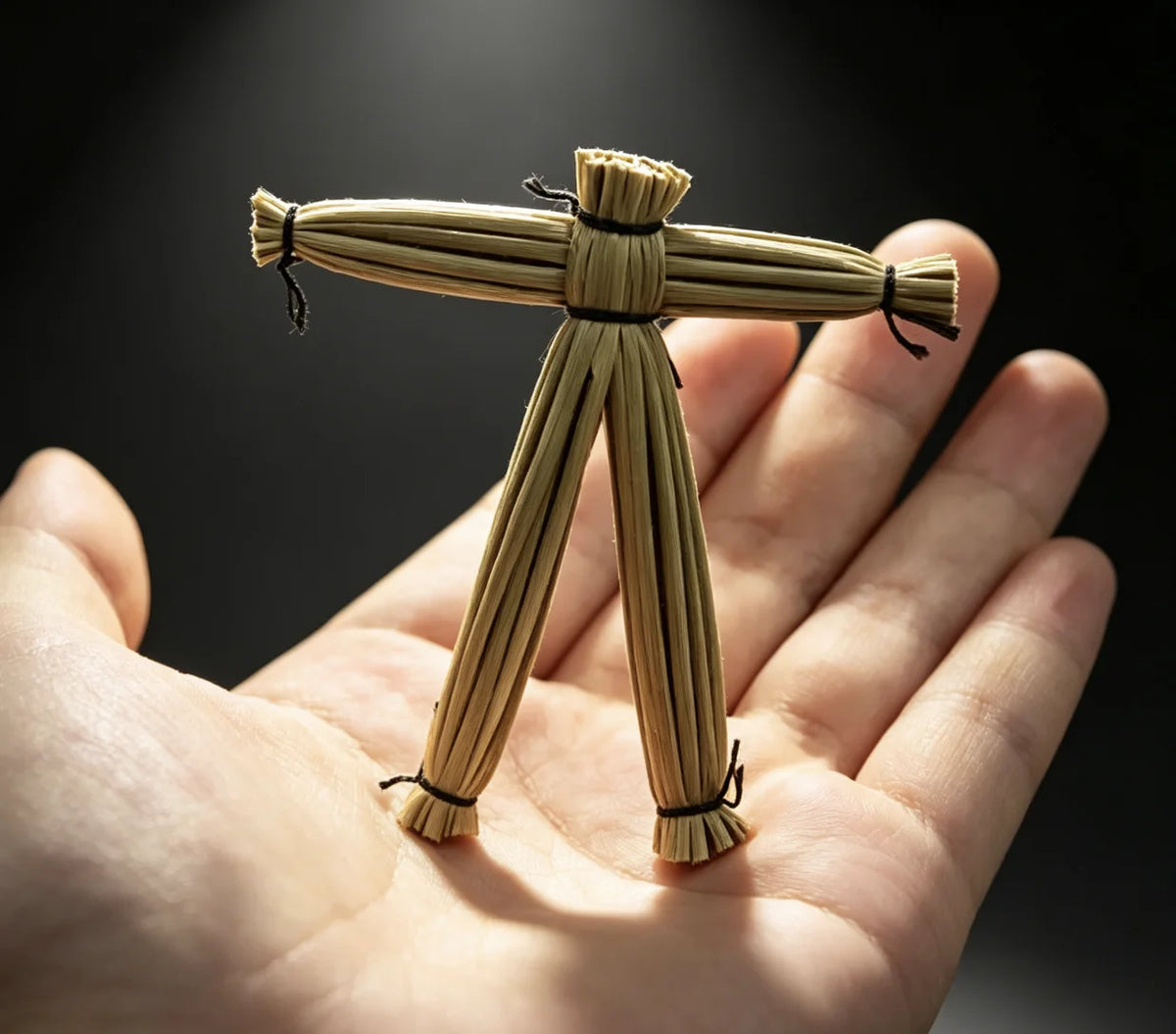 The OKito Voodoo Doll Straw Close Up Magic Tricks Mentalism Stage Magia Magie Magicians Prop Gimmick Illusion Accessory Funny