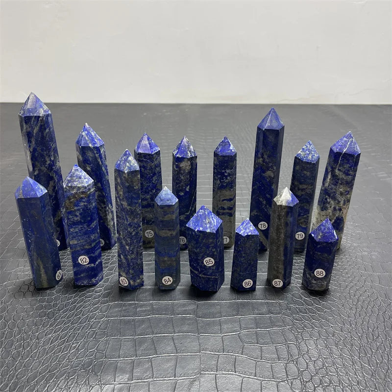High Quality Natural Crystal Crafts Lapis Lazuli Point 15-20cm large Lapis healing Crystal Big Tower for decoration