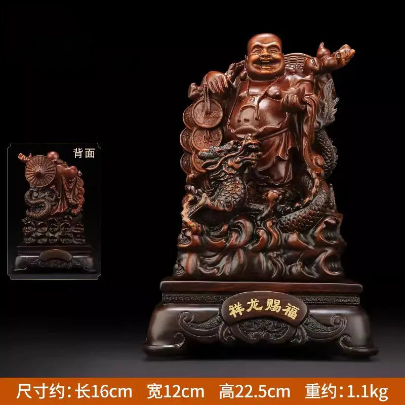 Resin Maitreya Buddha Statue, Big Belly Changing Buddha Statue, Home Living Room, Housewarming Lucky Craft Gifts