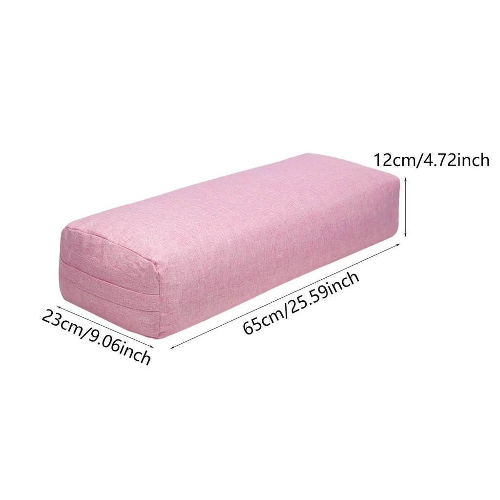 Skin Friendly Sponge Yoga Bolster Pillow for Rest Sleep and Office Washable Support Block for Yoga Accessories