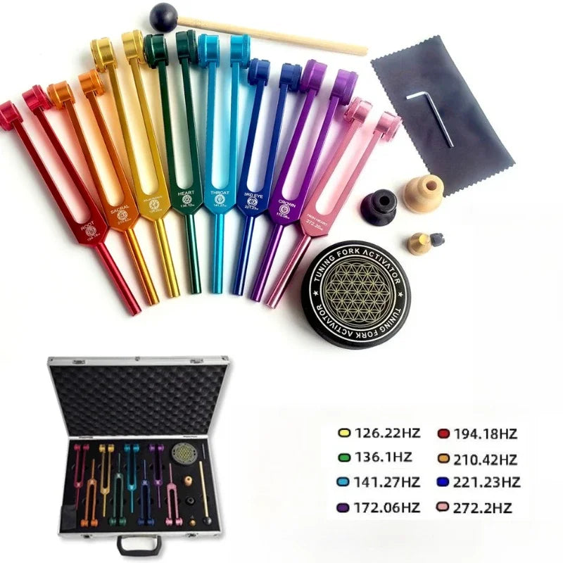Colorful Tuning Fork Set