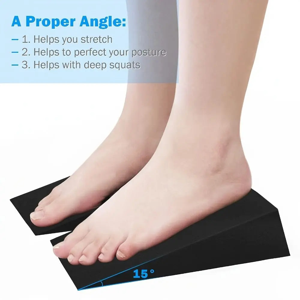 1 Pair Incline Design Yoga Squat Wedge Stability Training Adjustable Triangle Yoga Blocks Leg Recovery Calf Stretch