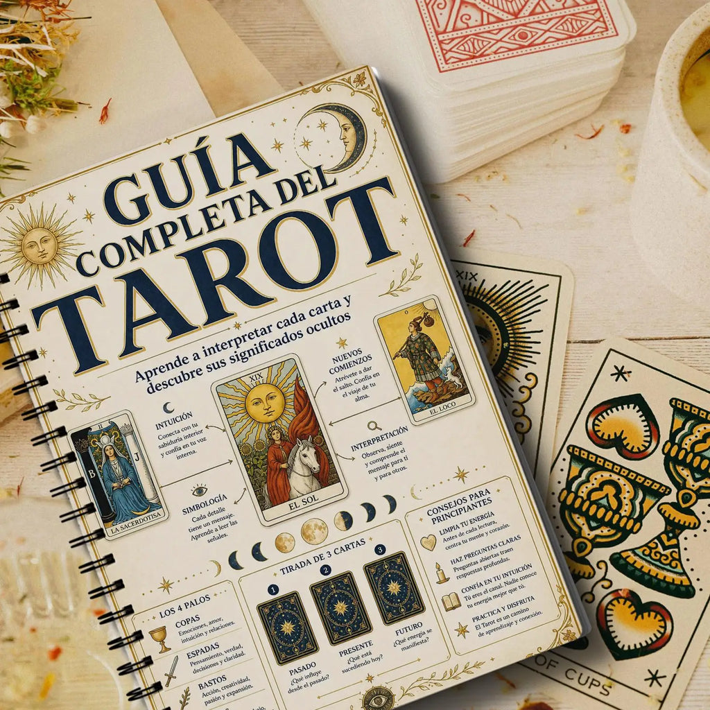 Spanish Edition A5 Ancient Grimoire Codex Clipbook, Legend Card Guide for Witchcraft Astrology Crystal Lovers