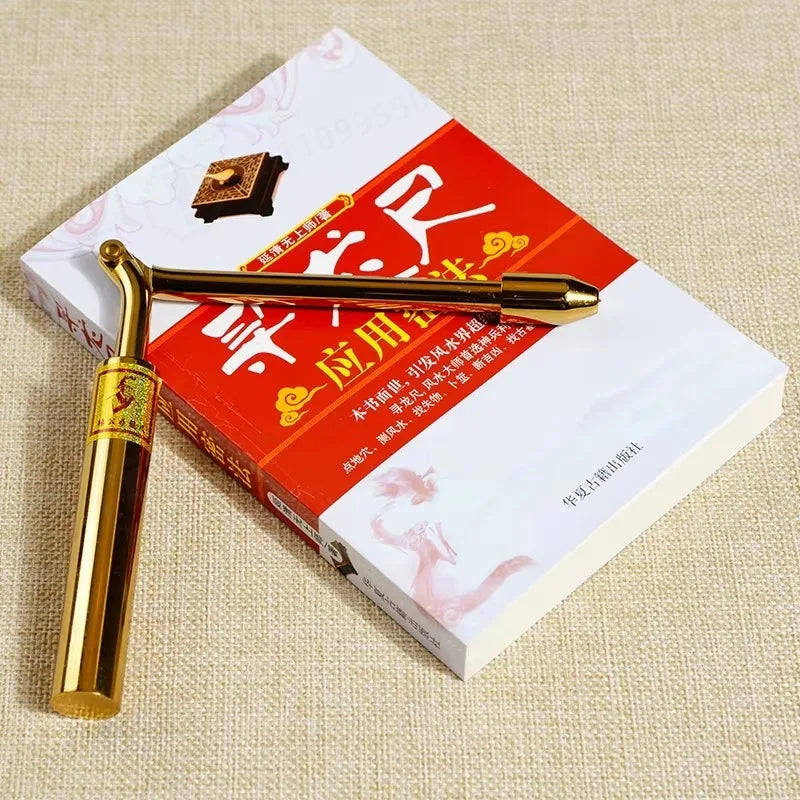 【1 Pair】Dowsing Rod Pure Copper Yanggong Dragon Ruler,  Finding, Point Point, Energy Magnetic Field, Feng Shui Detection