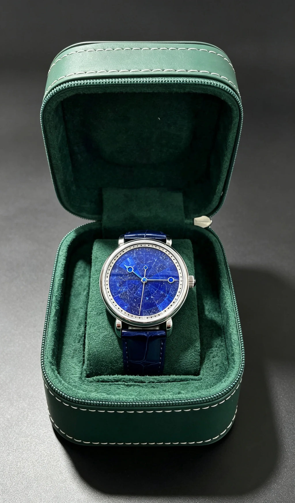 Automatic Mechanical Watch Men's S2488HUASUO Watch Natural Lapis Lazuli Limited Edition Waterproof