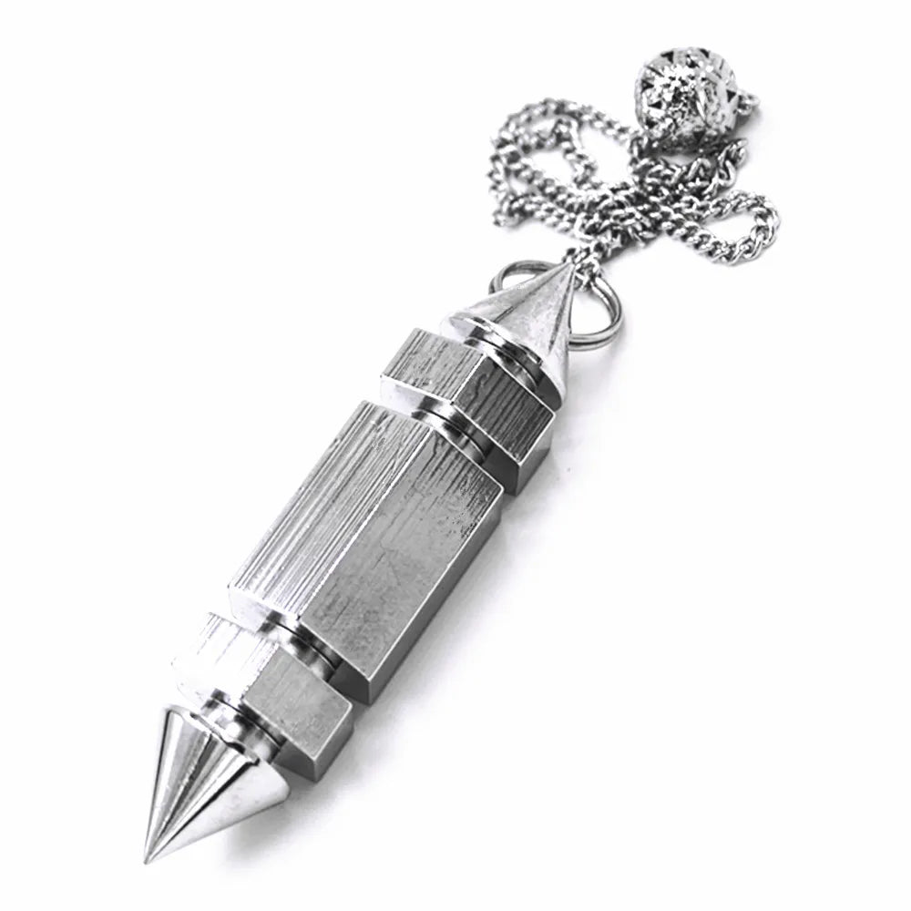 Wholesale, Metal Pendulum For Dowsing Divination Healing Spiritual Wicca Women Men Amulet Screw Shape Pendule Radiestesia Charm
