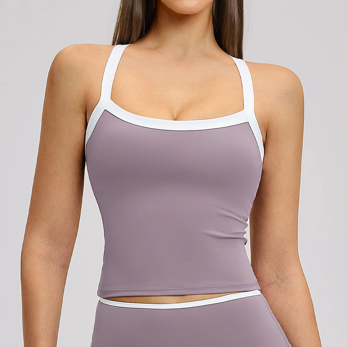 BIANHUI Yoga Vest Sportswear Woman Gym Color-Block Hollow-Out Beautiful Back Fitness Outdoor Wear Running Sports Yoga Clothes