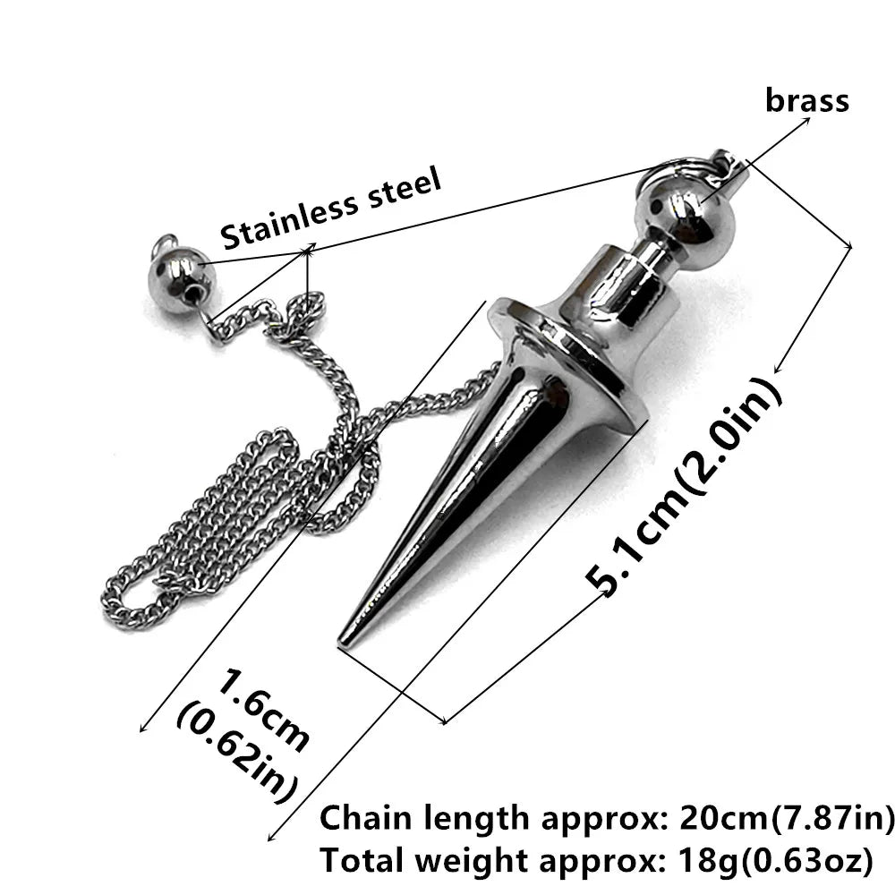 Wholesale, Metal Pendulum For Dowsing Divination Healing Spiritual Wicca Women Men Amulet Screw Shape Pendule Radiestesia Charm