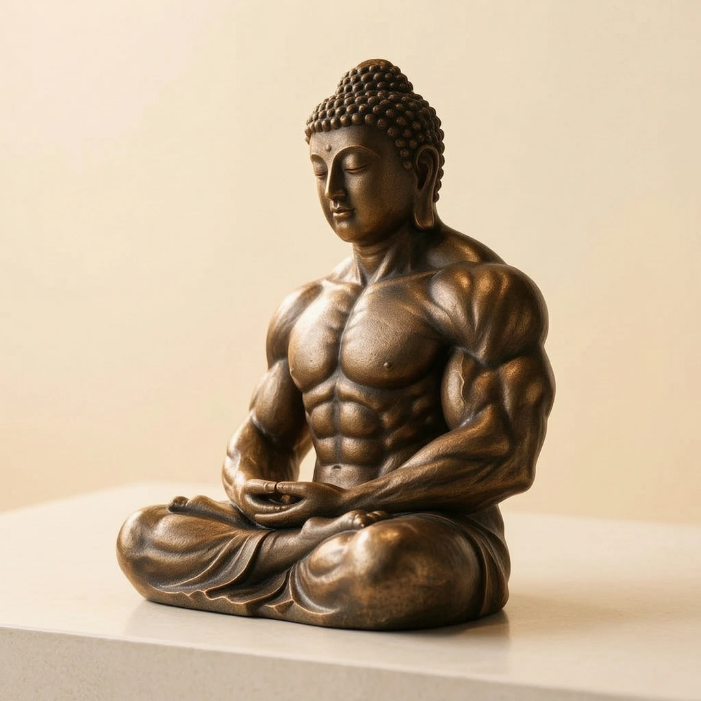 Seated Buddha Figurine Sculptural Meditating Buddha Figurine Sculpture Polyresin Decor Zen for Living Room, Office