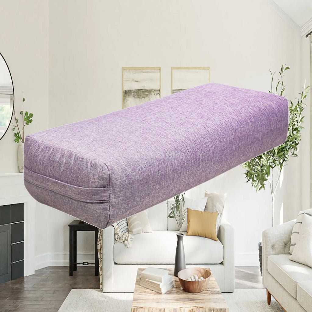 Skin Friendly Sponge Yoga Bolster Pillow for Rest Sleep and Office Washable Support Block for Yoga Accessories