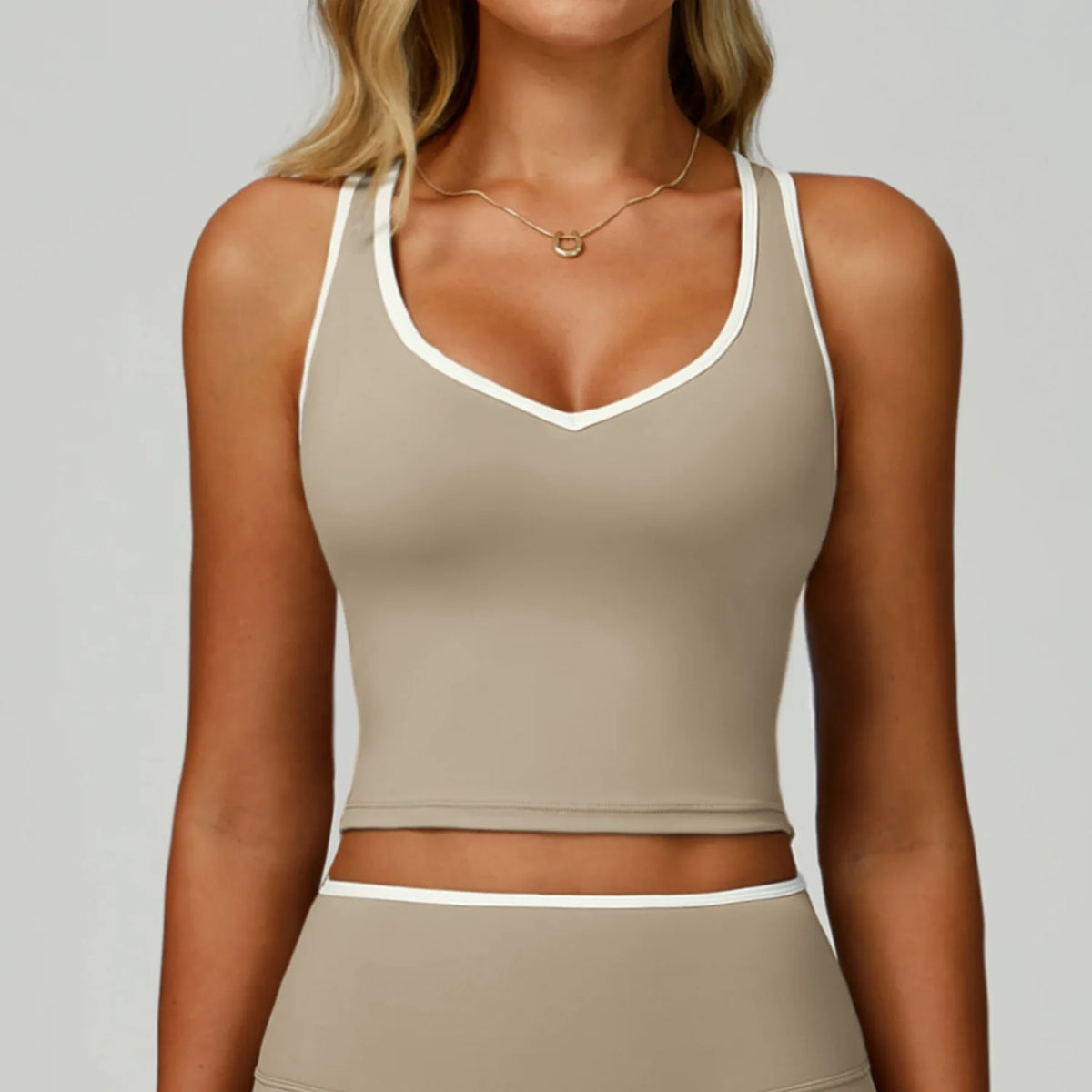 Color Block Sport Bra Yoga Vest Women High Strength Tight Top Comprehensive Training Gym Workout Yoga Underwear With Chest Pad