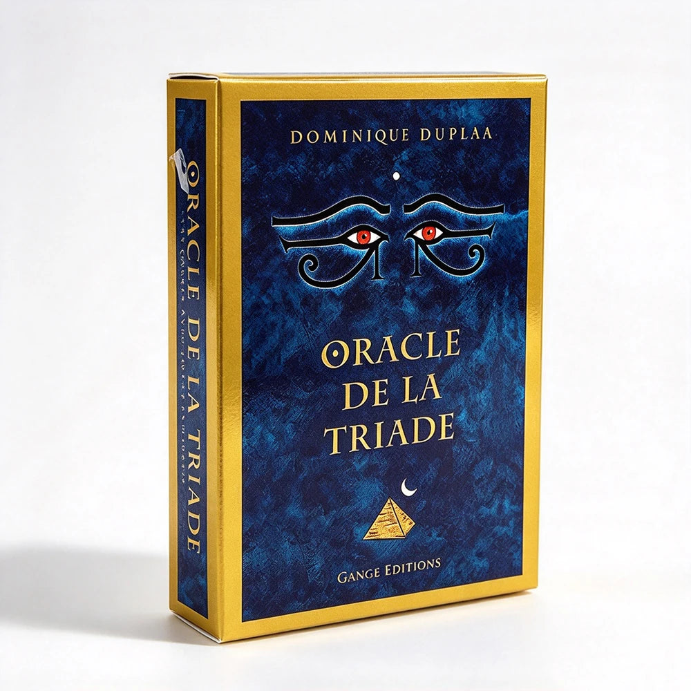 Oracle De La Triade Oracle Cards 57-Card Deck With Paper Instruction Manual,French Version Mystic Divination Cards Game 10.2*7.3