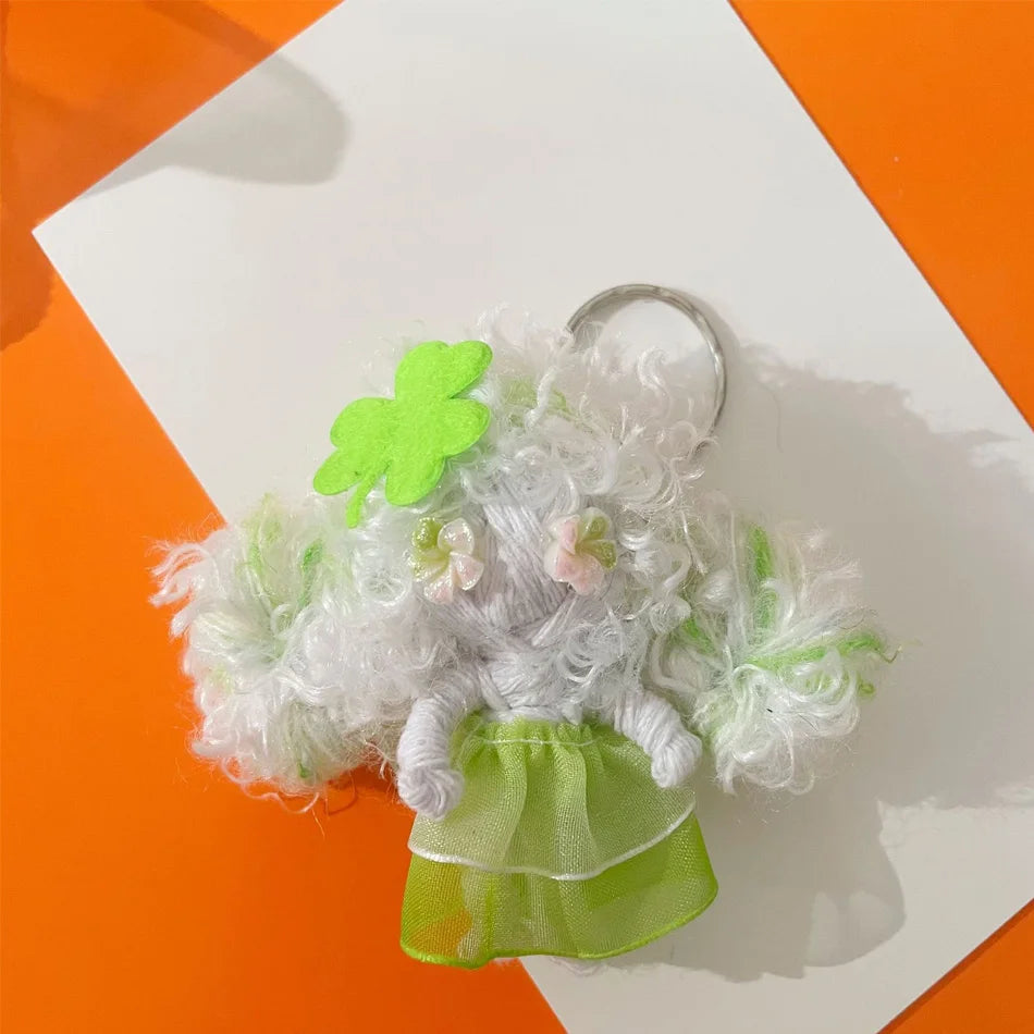 Voodoo doll pendant handmade wrapped thread doll bag charm keychain phone accessory creative trendy toy gift for friends
