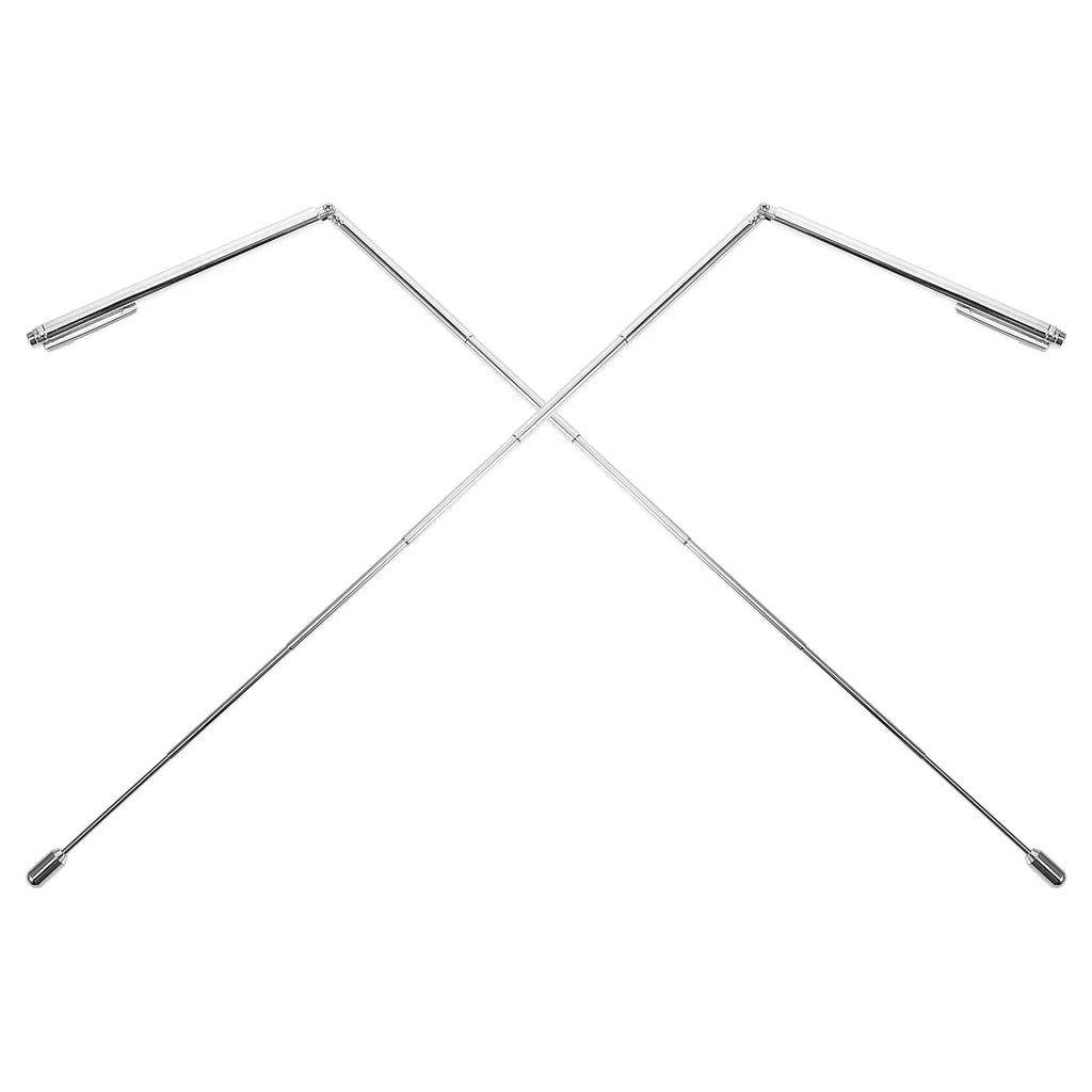 2Pcs Stainless Steel Rods Sensitive Divining Rods for Water Vein Detection Spirit Hunting Treasure Finding