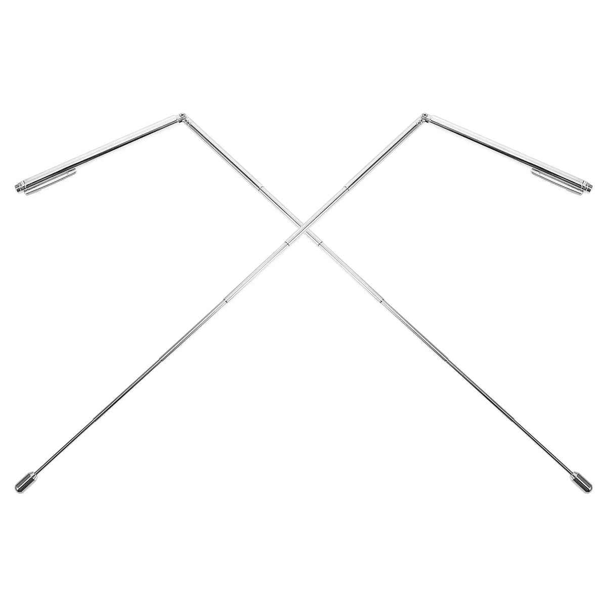 2Pcs Stainless Steel Rods Sensitive Divining Rods for Water Vein Detection Spirit Hunting Treasure Finding