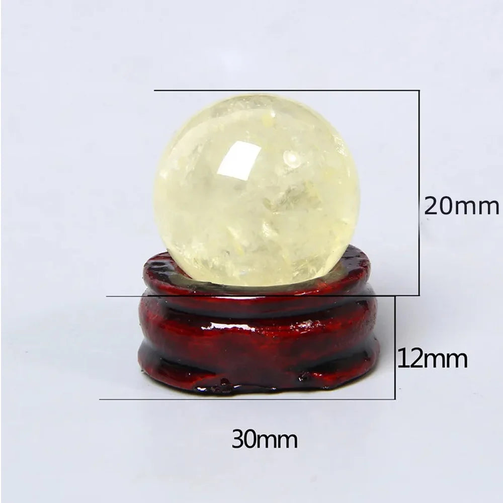 Natural Dream Amethyst Citrine Tanglin Jade Crystal Ball Sphere Feng Shui Decorative Ornaments With Base