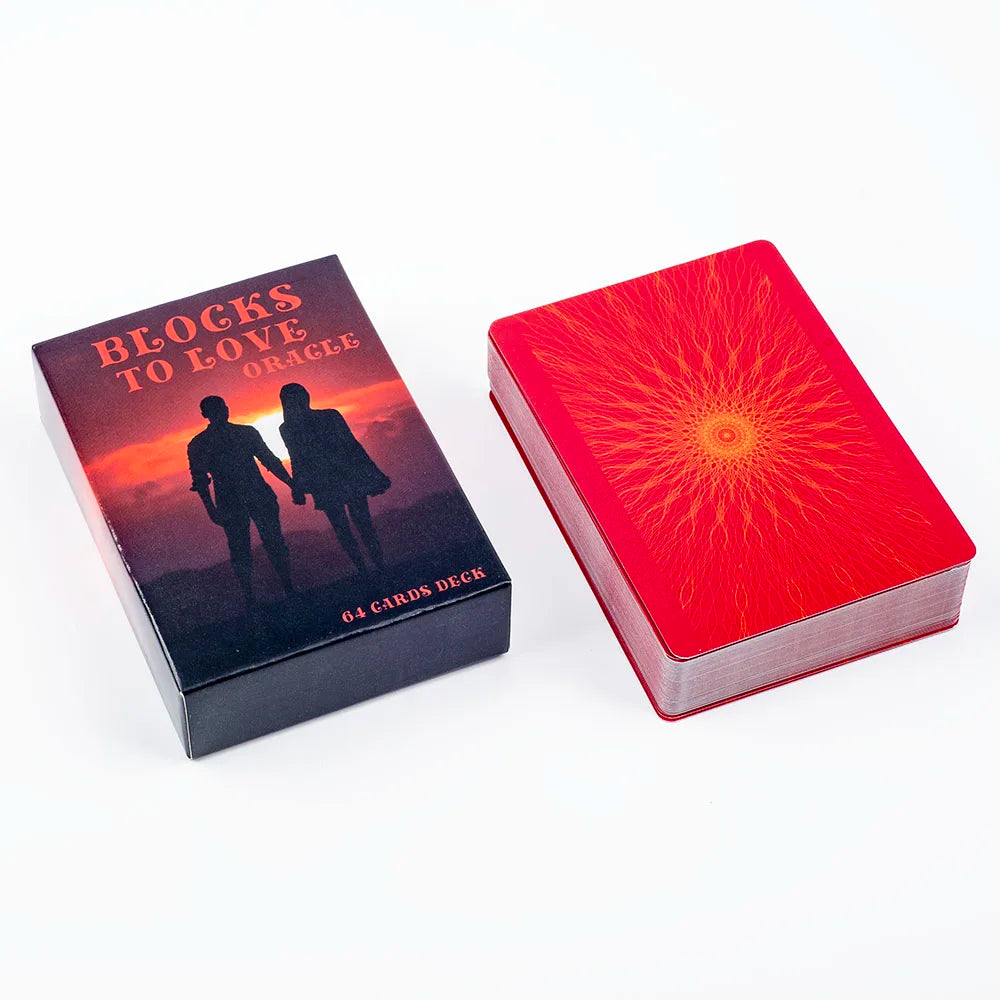 Blocks to Love Oracle 64 Cards Tarot for Soulmate and Romantic Relationships 8.3x6.3cm Board Game for Insightful Connections