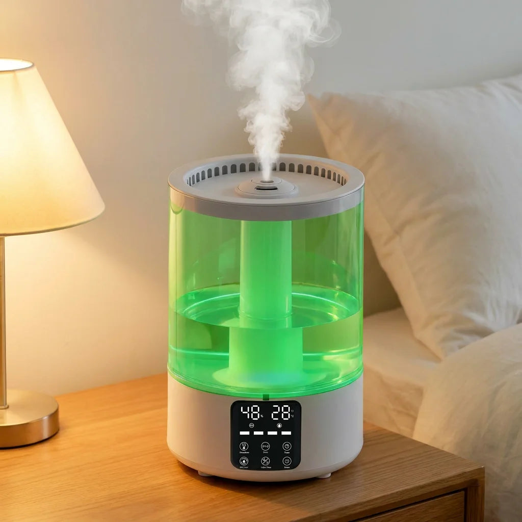 5L Top Fill Ultrasonic Humidifier  Cool Mist Aromatherapy Diffuser with 7 Color Changing LED Night Light Low Noise