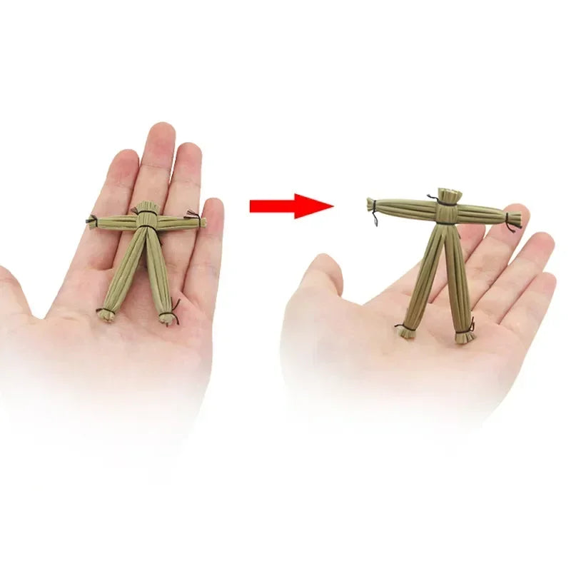 The OKito Voodoo Doll Straw Close Up Magic Tricks Mentalism Stage Magia Magie Magicians Prop Gimmick Illusion Accessory Funny