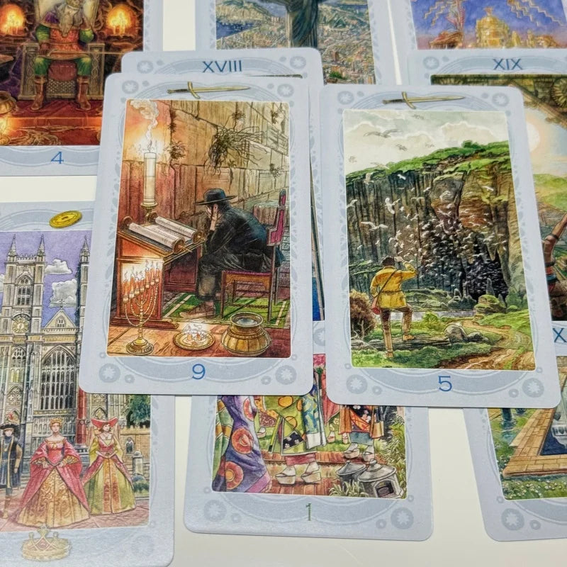 ТАРО СВЯЩЕННЫХ МЕСТ Russian Version Tarot Deck 78 Cards Family Gathering Divination Game Cards