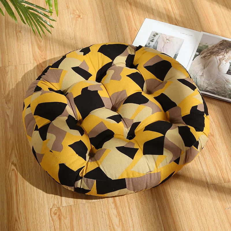Round Floor Cushion Pillow Thickened Tatami Yoga Mat for Meditation Machine Washable Seat Cushion Office Sleeping Mat