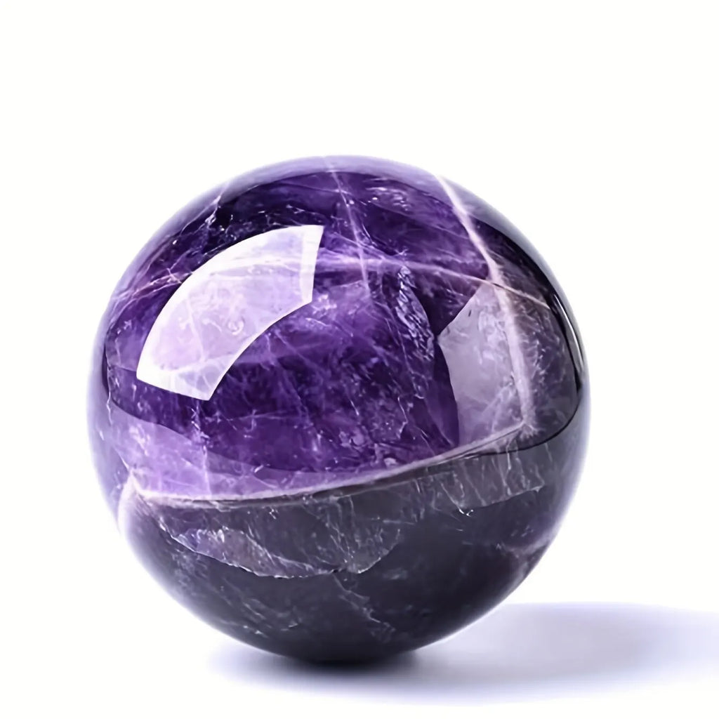 5PCS Natural Amethyst Healing Crystal Energy Crystal Gem Gemstone Yoga Decoration, Extremely Beautiful Healing Crystal Gem Ball!