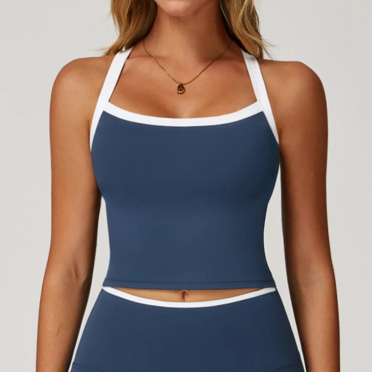BIANHUI Yoga Vest Sportswear Woman Gym Color-Block Hollow-Out Beautiful Back Fitness Outdoor Wear Running Sports Yoga Clothes