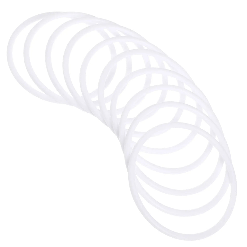 20Pcs Dreamcatcher Plastic Round Rings White 11Cm DIY Dreamcatcher Material Hoops for Mandalas Craft Projects Plastic Ring