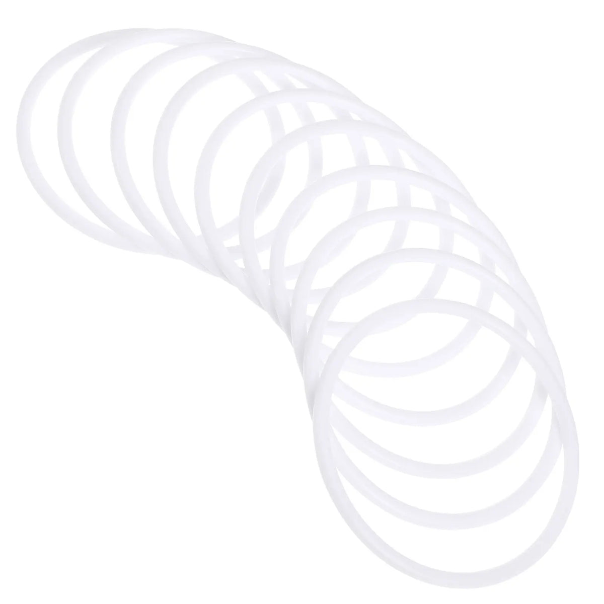 20Pcs Dreamcatcher Plastic Round Rings White 11Cm DIY Dreamcatcher Material Hoops for Mandalas Craft Projects Plastic Ring