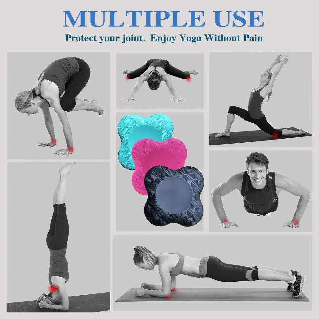 Yoga Knee Pad Cushion Soft TPE Foam Pad Support Protective Pad For Elbow Leg Arm  Balance Exercise Fitness Workout Yoga Mat
