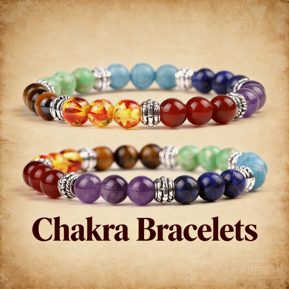 7 Chakra Beaded Bracelet For Yoga Meditation Natural Tiger Eye Red Agate Amethyst Stone Stretch Bangle 2026 Trendy Jewelry Women