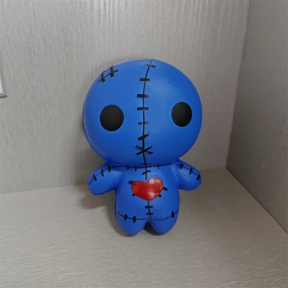 Voodoo Doll Squishy Toy Slow Rising Stress Relief Doll Cute Halloween Squeeze Toy Soft Squishies for Kids & Adults