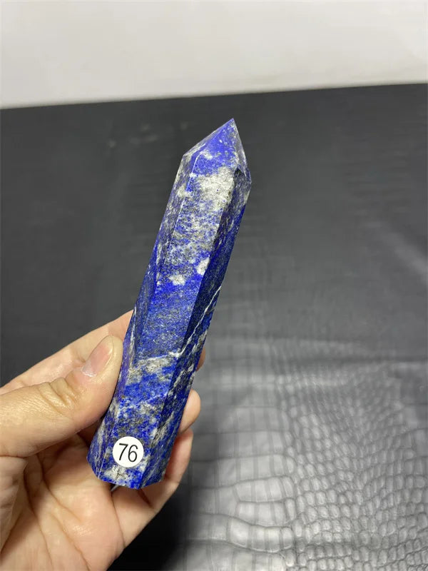 High Quality Natural Crystal Crafts Lapis Lazuli Point 15-20cm large Lapis healing Crystal Big Tower for decoration